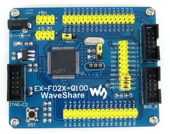 C8051F серии c8051f020 8051 Совет по развитию Evaluation Kit Инструменты полный I/O Expander ex-f02x-q100 Стандартный