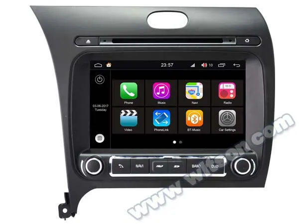 Clearance 7" Android 8.0 OS Car DVD Multimedia GPS Radio for Kia Forte 2013-2018 & Cerato (YD) 2013-2018 (Left Driver Only) & K3 2013-2018 3
