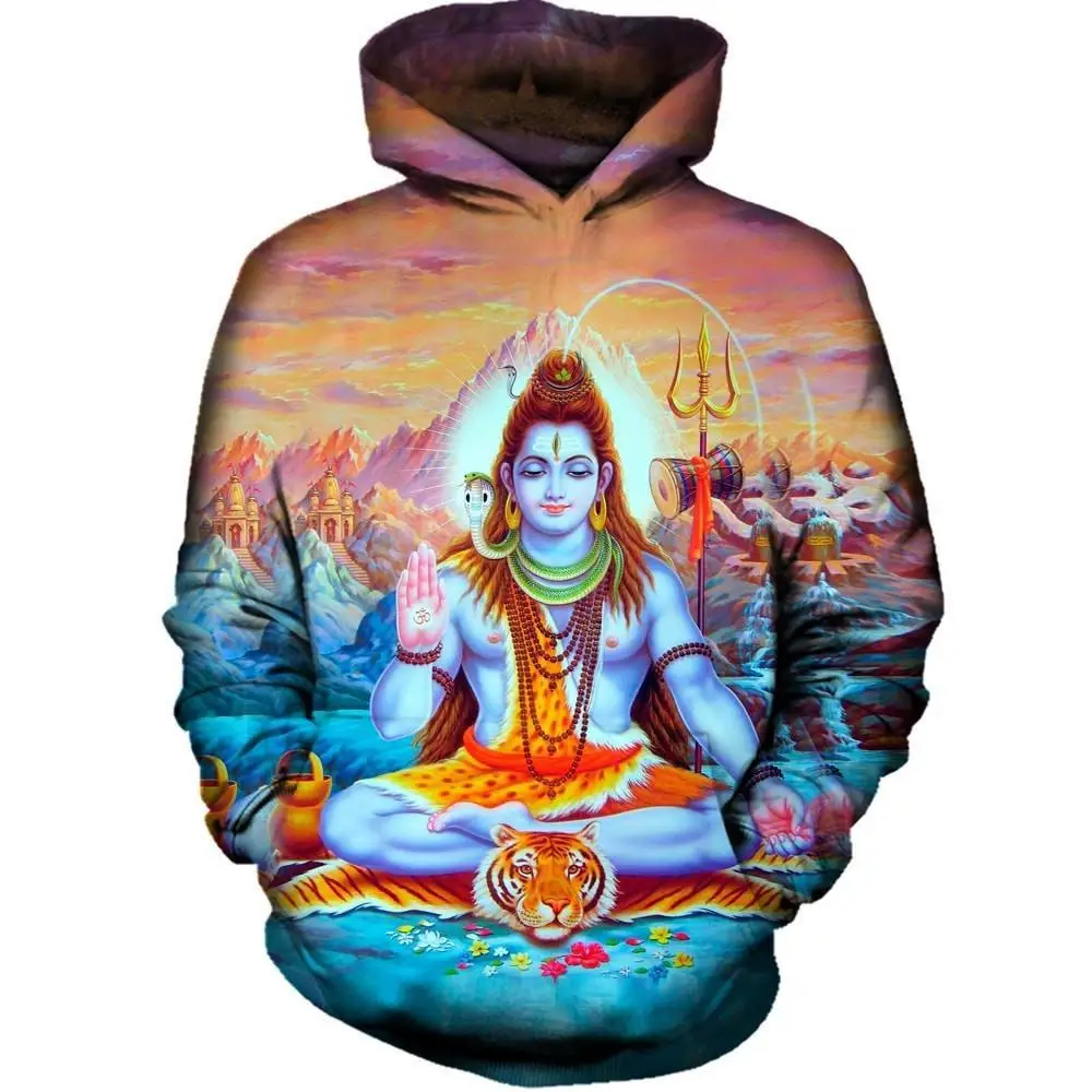 

NEW FASHION MEN WOMEN Generous Great Shiva HOODIE 3D Hoodie Sweatshirts Pullovers Autumn Tracksuit Winter Loose Thin Hoody