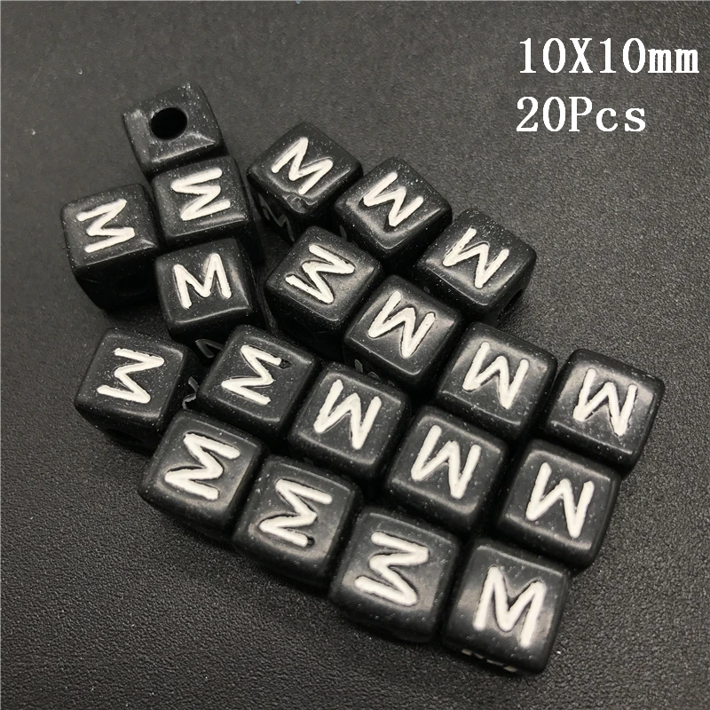 Акриловые разделители 6 мм 7 10 с буквами м квадратные овальные шарики для