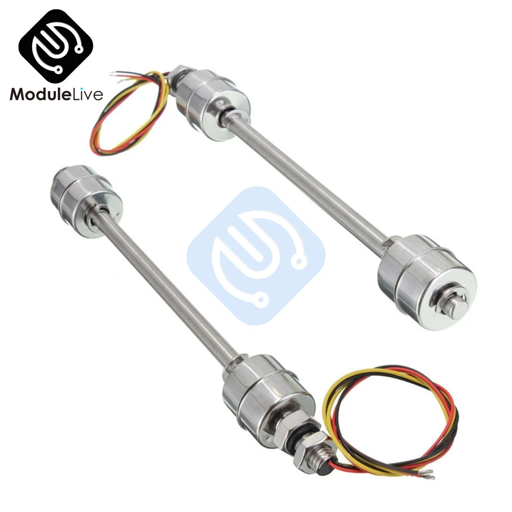 

Length 200mm Stainless Steel Double Float switch DC 220V Liquid Water Level Control Sensor Double Sphere Float switch For Tank