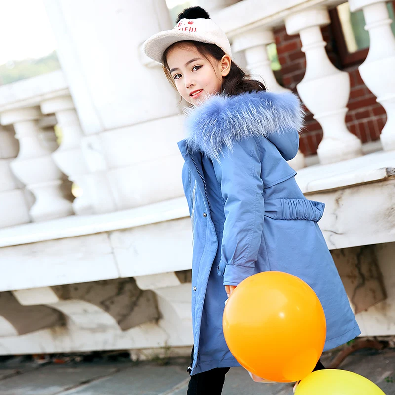 

Boys Winter Down Jacket Fur Collar Coat Fashion Clothes Kids Warm Down Coats For Girls Children Winter Thick Parkas 4-12 Years