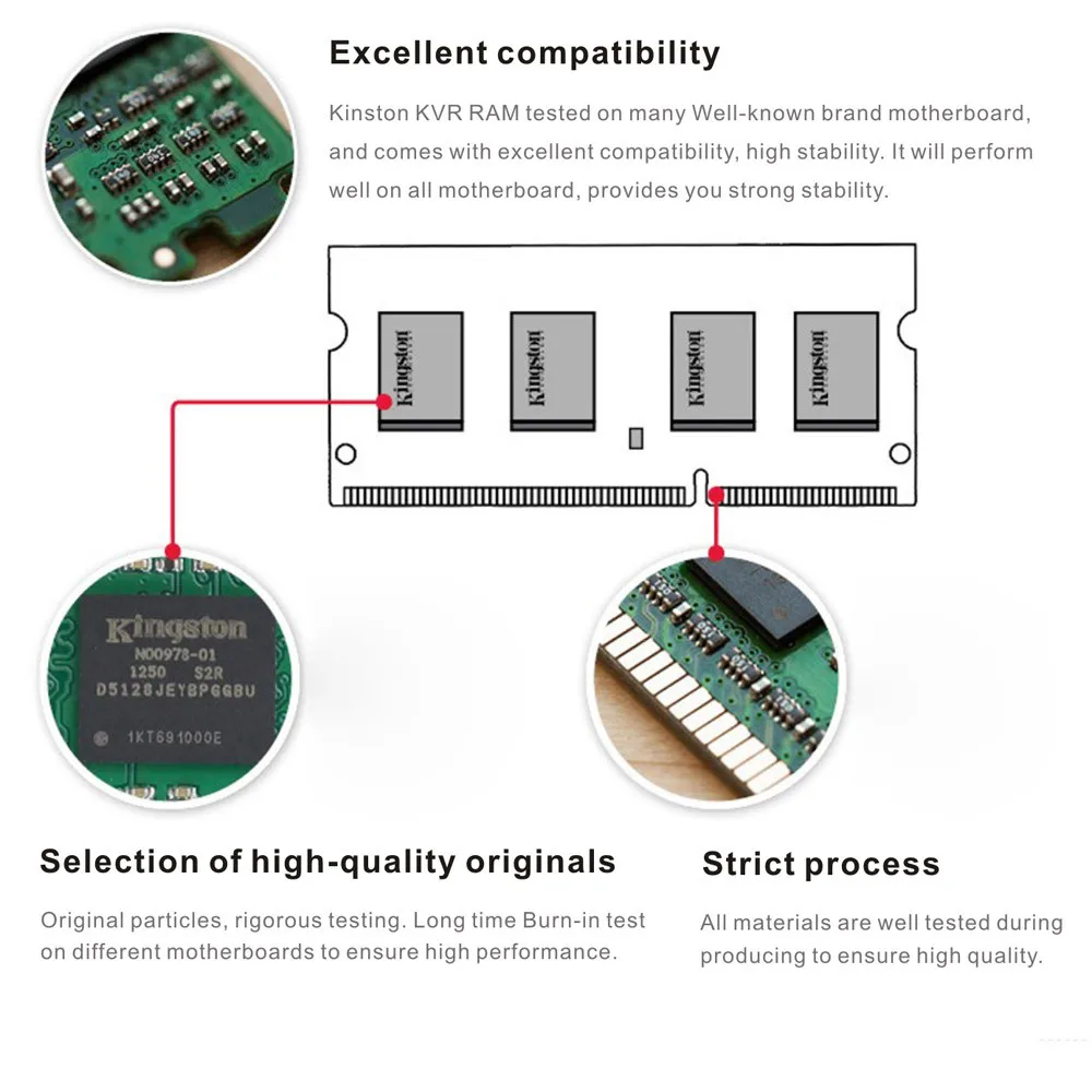 Kingston DDR3 8 Гб ОЗУ 4 Гб 1600 МГц Память ram s ddr 3 4 Гб флешки ddr3 1600 ddr3l dimm для ноутбуков игр HD видео 4K Память ram