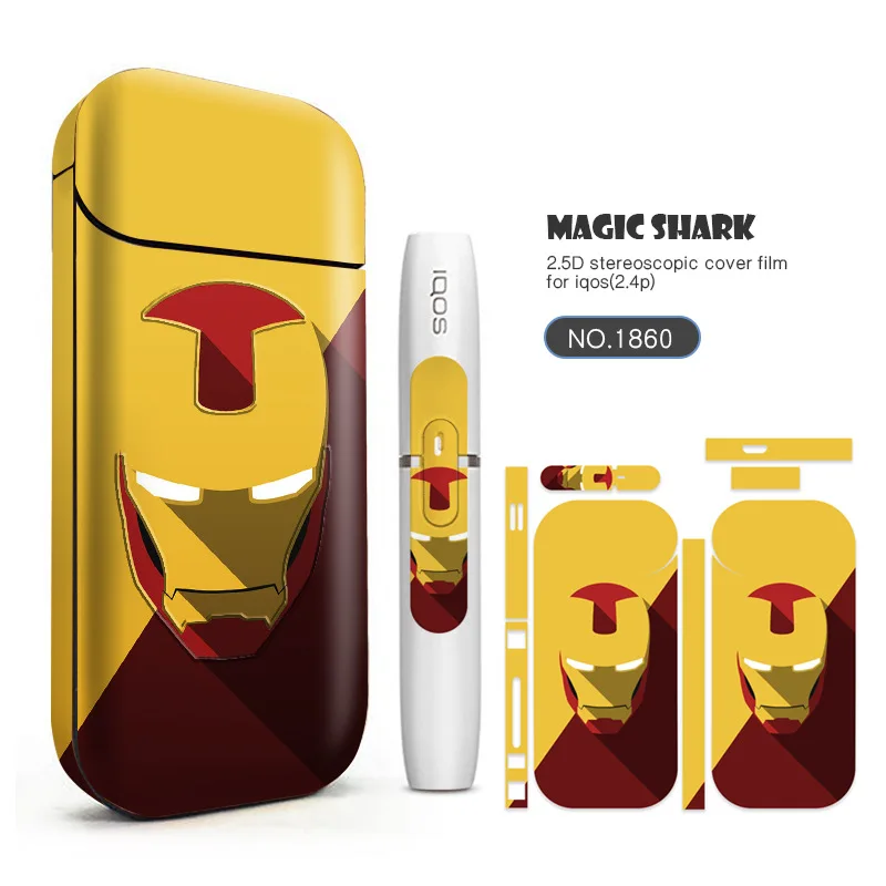 

Electronic Cigarette Protective Cover PVC Material Skin For IQOS2.4pod Plus Sticker Case Sleeve Antidust Decorative
