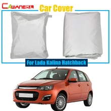 Cawanerl Полное покрытие автомобиля УФ Анти снег Дождь Защита от солнца устойчивая защитная крышка, Пылезащитная для Lada Kalina хэтчбек