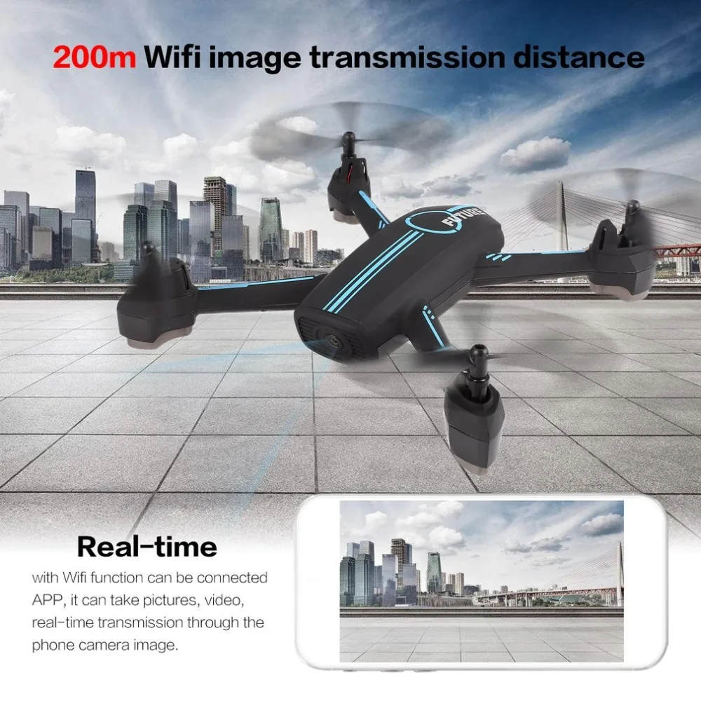 

JINXINGDA 528 GPS Positioning RC FPV Drone Quadcopter with 720P HD Wifi Camera Real-Time Waypoint Flight Follow me