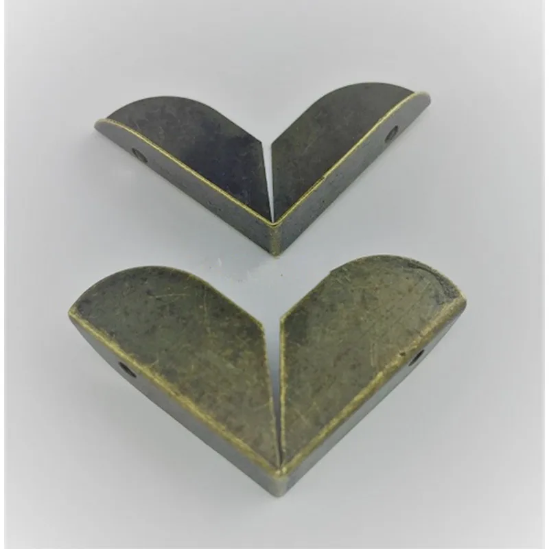 

50Pcs 22*22mm,Luggage Case Wooden Box Corner Brackets Decorative Corner Furniture Decoration Cover,Bronze Tone