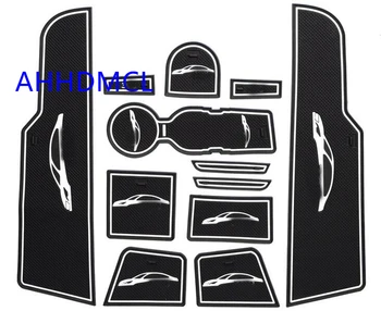 

Car Door Groove Mat Gate Slot Cup Armrest Storage Pad Mat For Peugeot 308 2016 2017 2018 2019