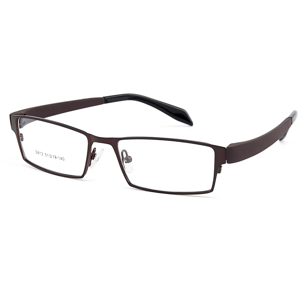 Skup Gmei optyczne mężczyźni stopu tytanu ramki okularów na okulary męskie elastyczne świątynie nogi IP galwanizacja aluminiowe okulary Y812