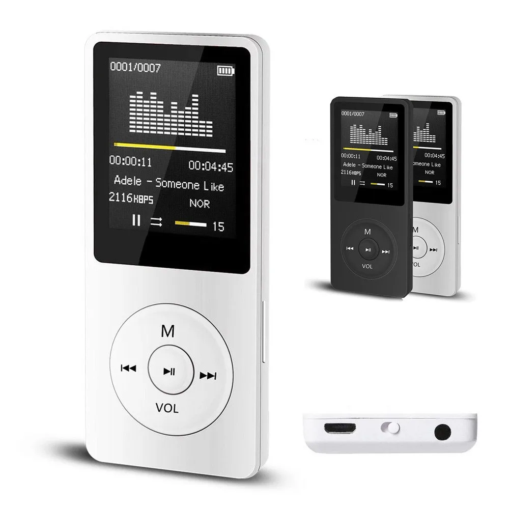 2018 Fashion Portable MP3/MP4 Lossless Sound Music Player FM Recorder USB Hi fi Music Player With sd card