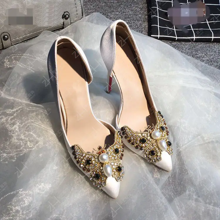 

New Colorful Rhinestone butterfly Embroidery Fabric Applique Patch African Sew Dress Cloth bag shoes Decorate Accessory DIY