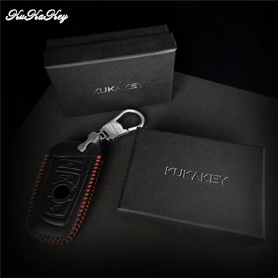 Kukakey для Hyundai бытие Santa Fe Equus Azera Solaris IX35 IX45 3 кнопки кожа Ключи Чехол держать брелок