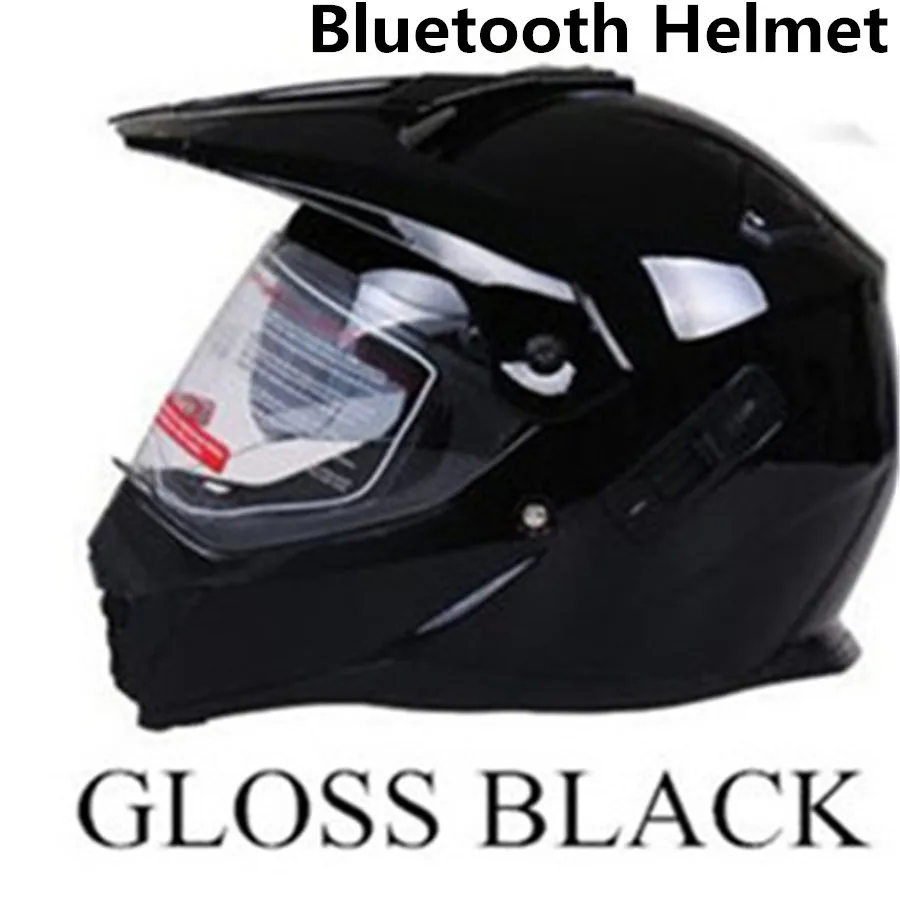 

ECE Approved Motorcycle Bluetooth Communication System headset helmet Full Face Motorcycle Helmet With BT ABS casco gloss
