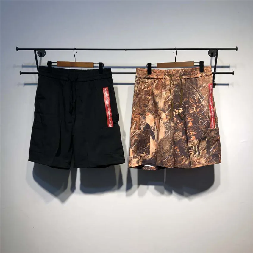 

Desert Camouflage/Black Heron Preston Shorts 2019 Spring Oversize Loose Heron Preston Shorts Men Cargo Overalls HP Short Pants
