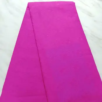 

Best Selling Flower Soft Cotton Women Dress Swiss Voile Lace High Quality Embroidered Fabric DIY Trim Sewing African Lace Fabric