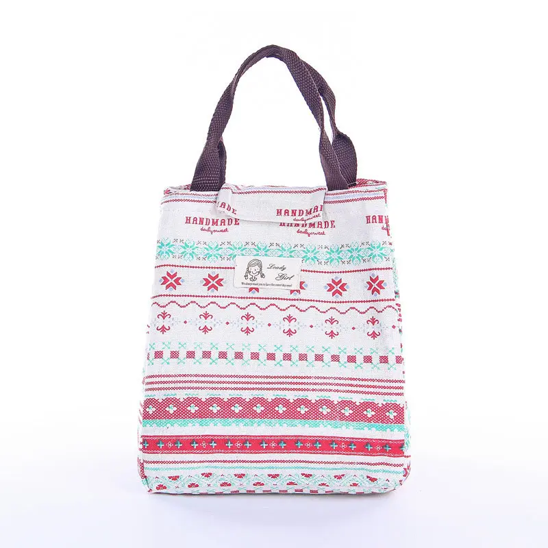 2018 Portable Canvas Waterproof Picnic Bag Insulation Package For Women Men Kids Lunch Food Storage Box Thermal Bag Cute Animal (2)