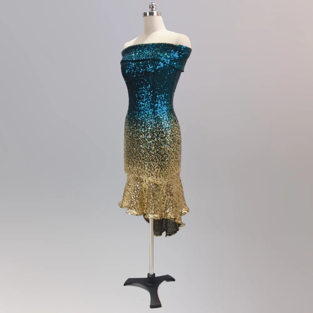 Mermaid party dress women 2019 sexy sequin club vestidos off shoulder evening robe femme asymmetrical tight slim dress summer (28)