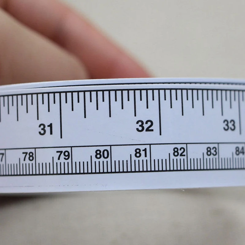 1 x 45/90 cm Vinyl Silver Self Adhesive Metric Measure Tape Rulers Sewing Machine Sticker
