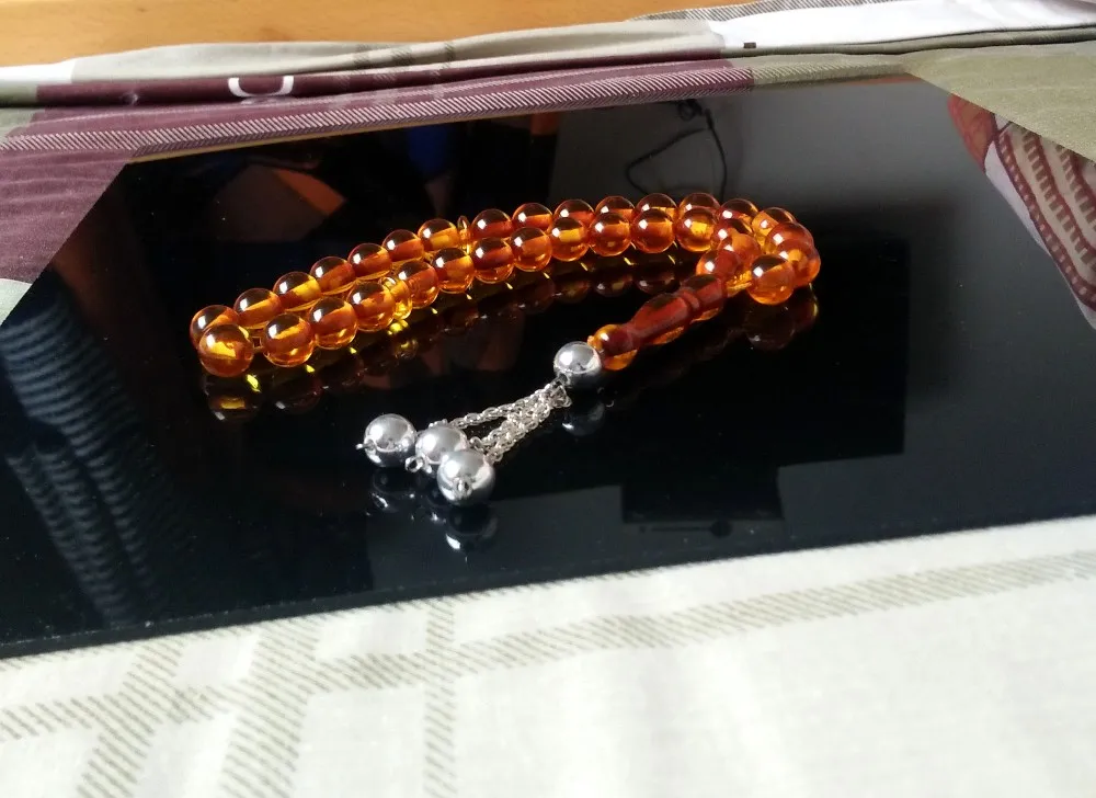 Free shipping Islamic imitation amber color resin material prayer beads Muslim tasbih misbaha tasbeeh sibha masbaha tespih | Дом и сад