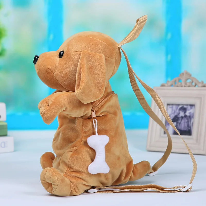 

Plush dog bag cartoon backpack for children christmas gift