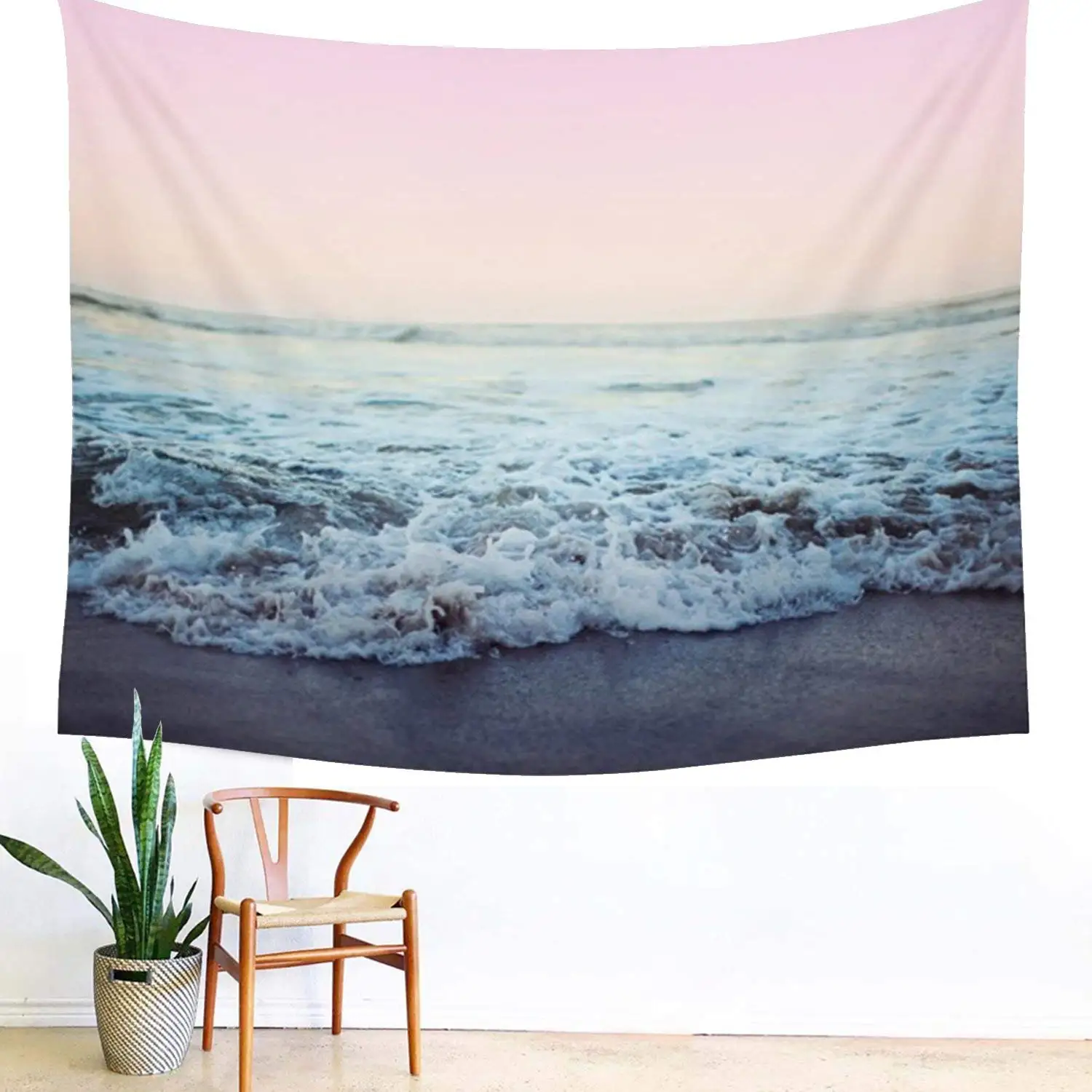 ARFBEAR Ocean Tapestry, Beach Wall Tapestry with Art Trippy Home