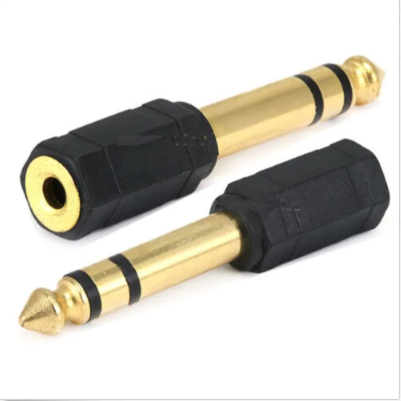 6.5mm Male to 3.5mm Female Convertor Adapter Connector GoldPlated (1)