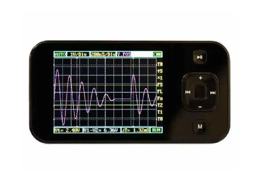 

Pocket Oscilloscope VICTOR 101 Handheld Oscilloscope VC101 ScopeMeters 200KHZ Mini Handheld Digital Oscilloscope Pocket Size 2.8