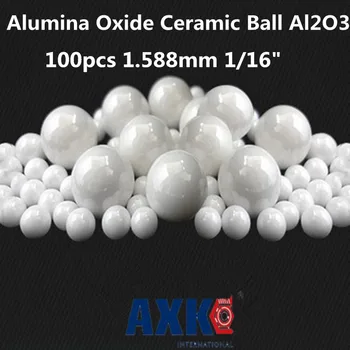 

2019 New Rushed Rodamientos 100pcs 1.588mm 1/16" Alumina Oxide Ceramic Ball Al2o3 For Bearing/pump/linear Slider/valvs Balls