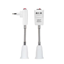 E27 к EU Plug держатель лампы конвертер с выключателем вкл/выкл 360 градусов гибкие удлинительные кабель 22 см