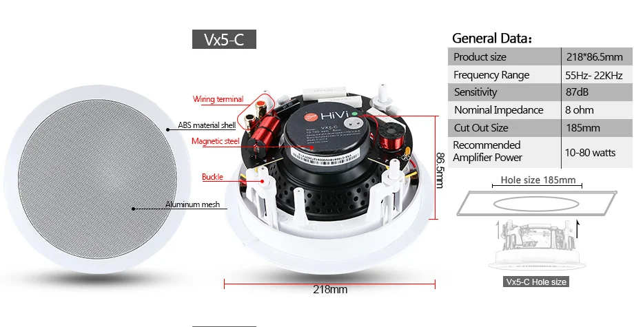 built in ceiling speakers