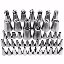 48 stücke Edelstahl-zuckerglasur-friedliche Düsen Gesetzt Russian Tüllen Piping Tipps Für Die Küche Backen Kuchen Dekorieren Tools
