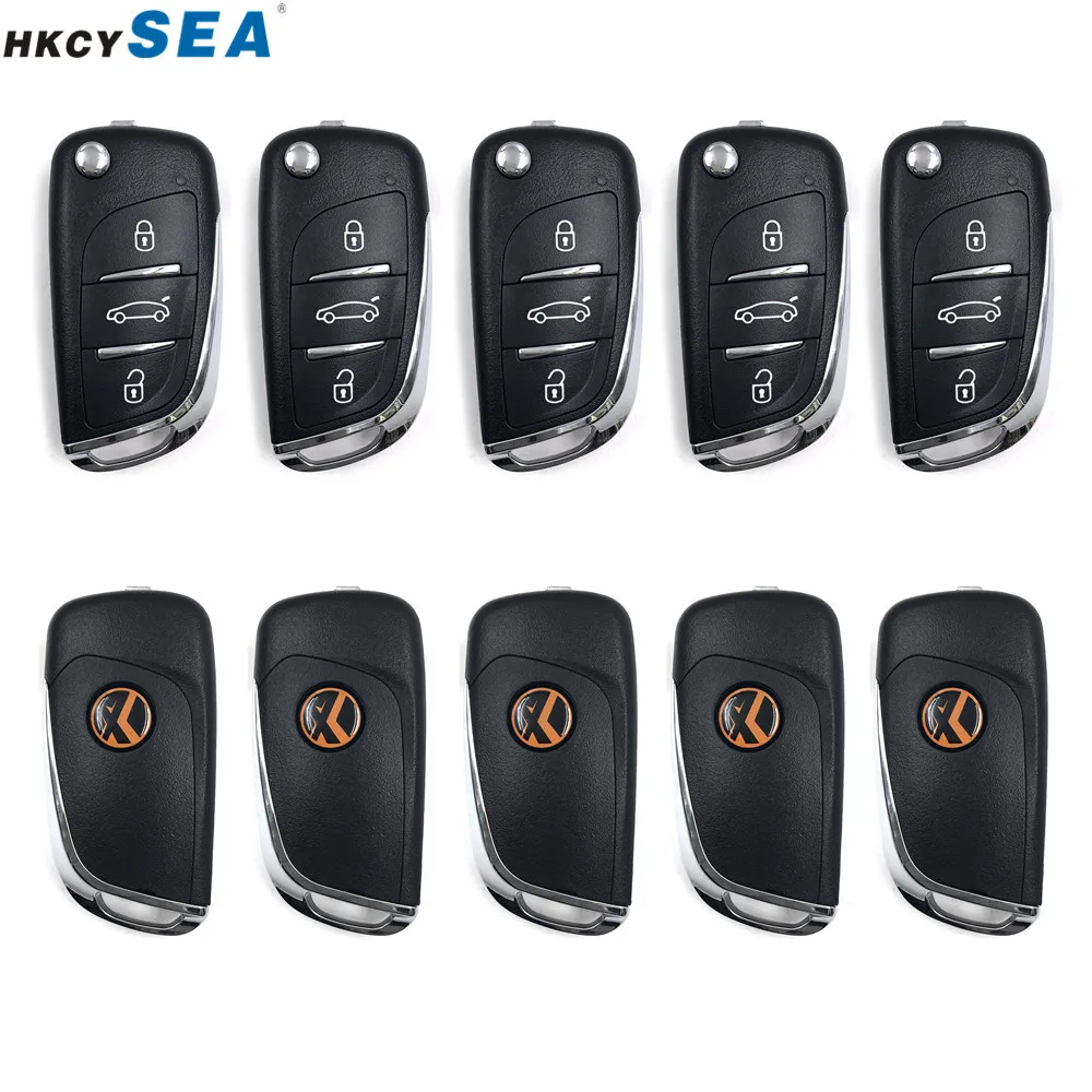

10pcs,Xhorse VVDI2 Wire/Wireless Universal Super Remotes Key 3 Buttons DS Style For VVDI MINI Key Tool Key Programmer English