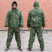 Камуфляжная одежда в стиле джунглей, Военный Тактический костюм, костюм для охоты, куртка для стрельбы, штаны, одежда для маскировки