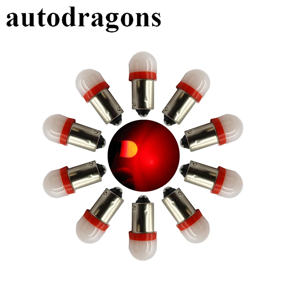 Светодиодные лампы autodragons 50 шт. Bayonet Flipper Ba9s #44 #47 пинбол 6 в перем. Тока 3 в|pinball led|pinball