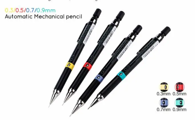 

Graphite Drafting Automatic Mechanical pencil For kids Sketch drawing School Supplies Stationery 0.3/0.5/0.7/0.9mm