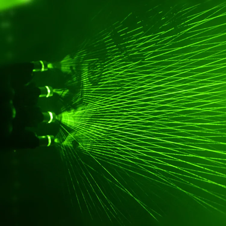 Зеленый лазерный мигающий светодиодный перчатки со светящимися пальцами для Raves Light показывает на танк с акулой(черные перчатки) для ночных клубов бар шоу