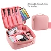 2022 Pink/Red/Black Professional Cosmetic Bag Small Portable Makeup Waterproof Storage Case ► Photo 2/6