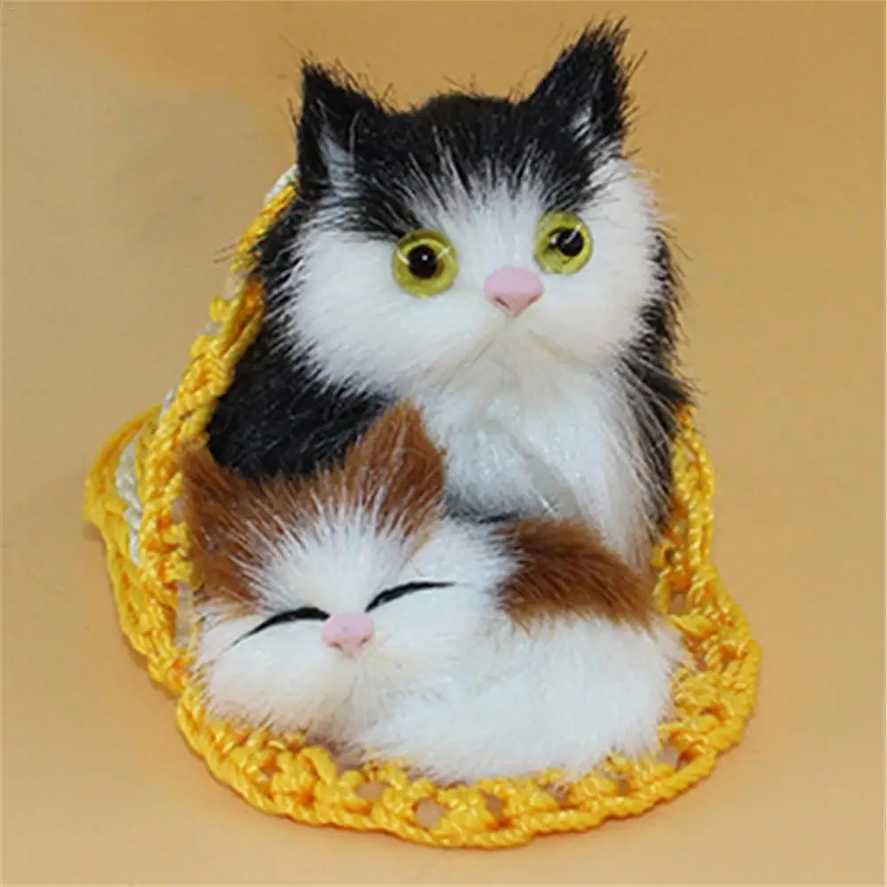 

Simulation Animal Mother And Child Cat Plush Toy Realistic Filling Animal Plush Cat Child Super Soft Pillow Toy