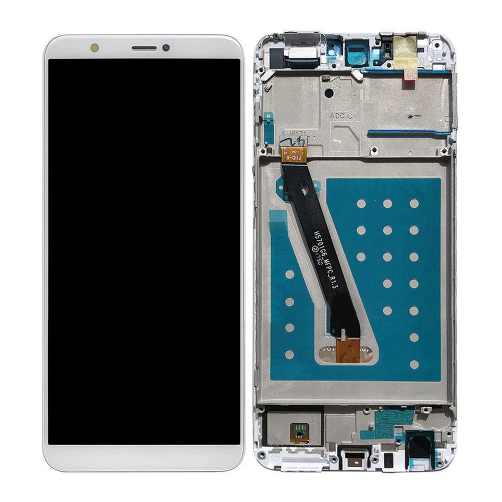 For Huawei P Smart LCD Display Touch Screen Digitizer Assembly For Huawei P Smart Enjoy 7S LCD With Frame FIG LX1 L21 L22 Black