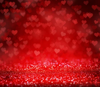 

New Arrive Hot Sale red bokeh heart Photo Backdrops Photo Studio Computer Painted baby Background wall XT-3568