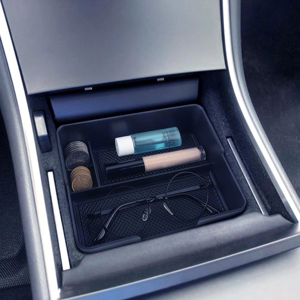 Ящик для хранения в подлокотнике автомобиля центральная консоль Органайзер контейнер держатель коробка для Tesla модель 3 автомобильные аксессуары