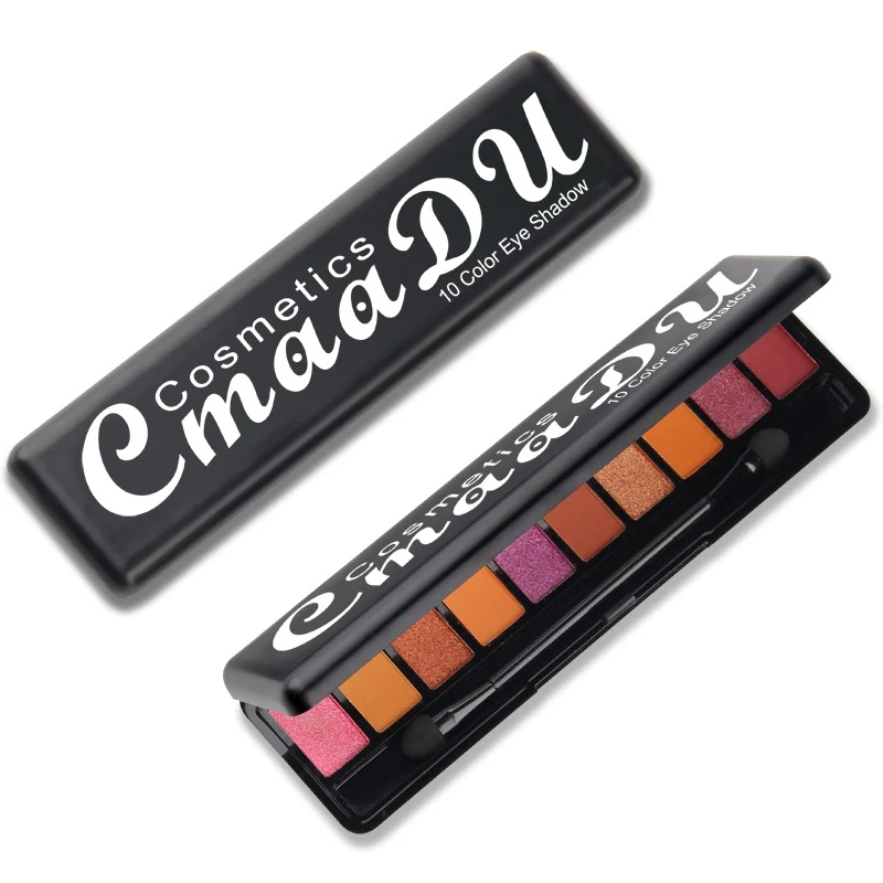 

Professional make-up brand Earth color 10 colors Eye shadow matte eyeshadow eye palette Matte silk Pigment Eye shadow