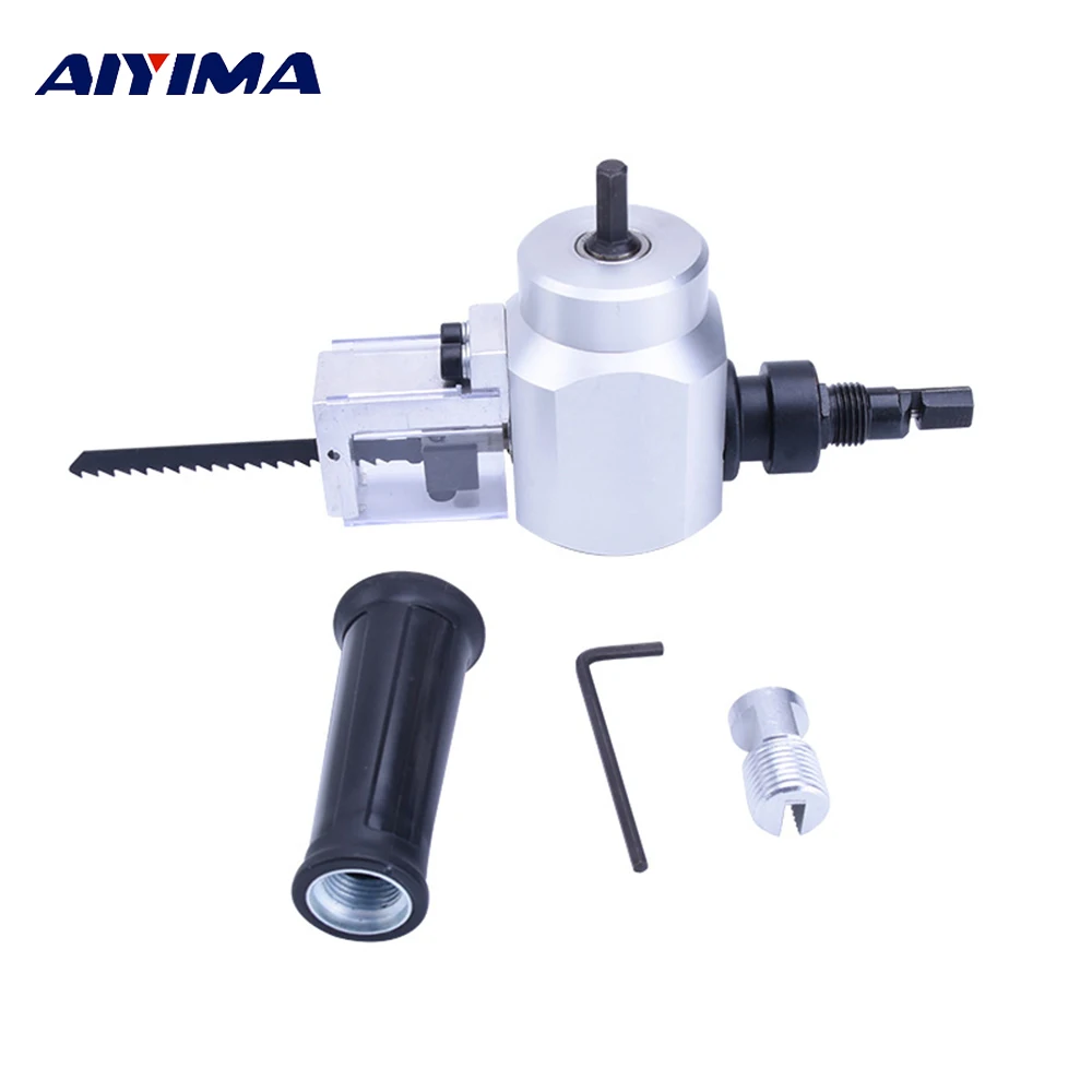 

AIYIMA 1Set Tool Drill Dual Purpose Metal Cutting Head wood Sheet Saw Attachment Free Cutter Hand Multifunctional Tools