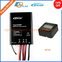 12 В/24 В Авто Работа солнечные панели Power Bank контроллер 10A 10amp Tracer2610BP с MT50 дистанционного метр epever