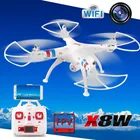 Save 42.87 on Free shipping 50cm 2.4G Syma X8W RC Drone Quadcopter with FPV WIFI 2MP camera Remote control helicopter with 2000mAh bettery