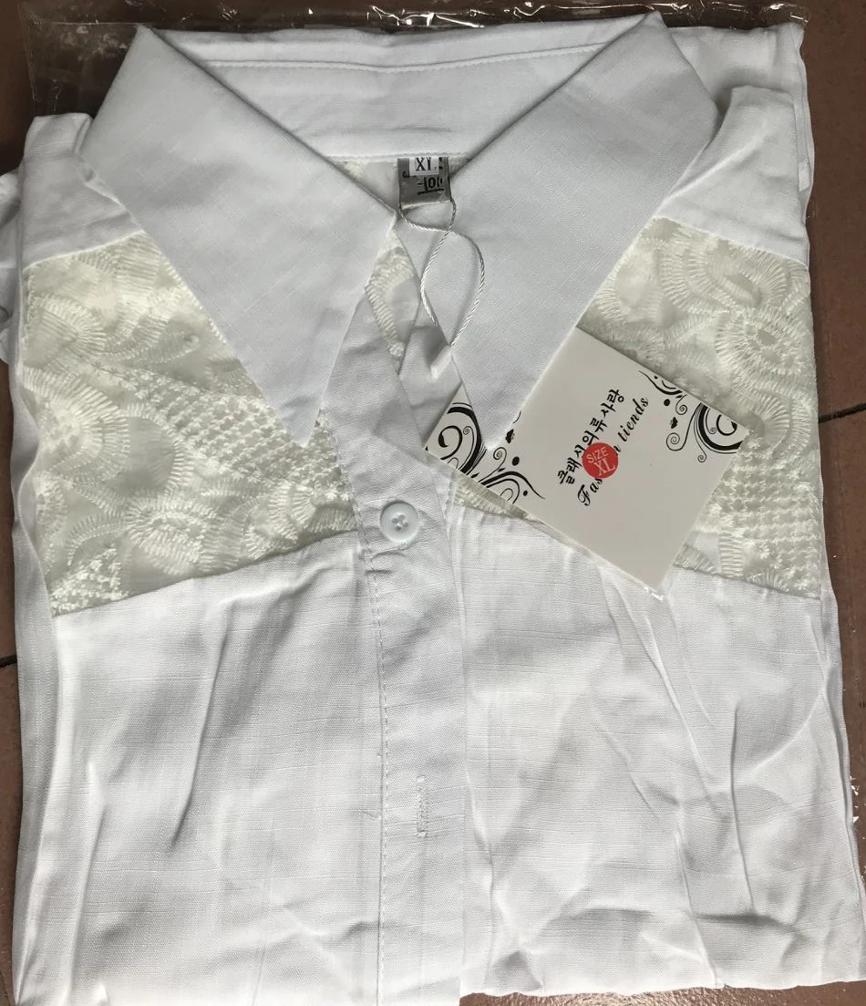 blusas-mujer-de-moda-2019-womens-tops-and-blouses-chiffon-blouse-Ruffles-Solid-Stand-Full-white