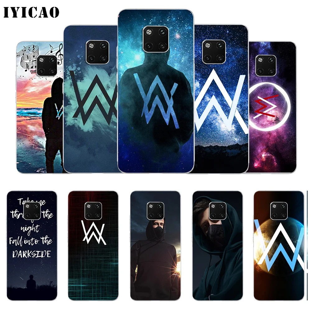 Мягкий силиконовый чехол для телефона IYICAO Alan Walker singer Huawei Mate 10 20 Lite Pro Nova 2 2i 3 3i 4 TPU |