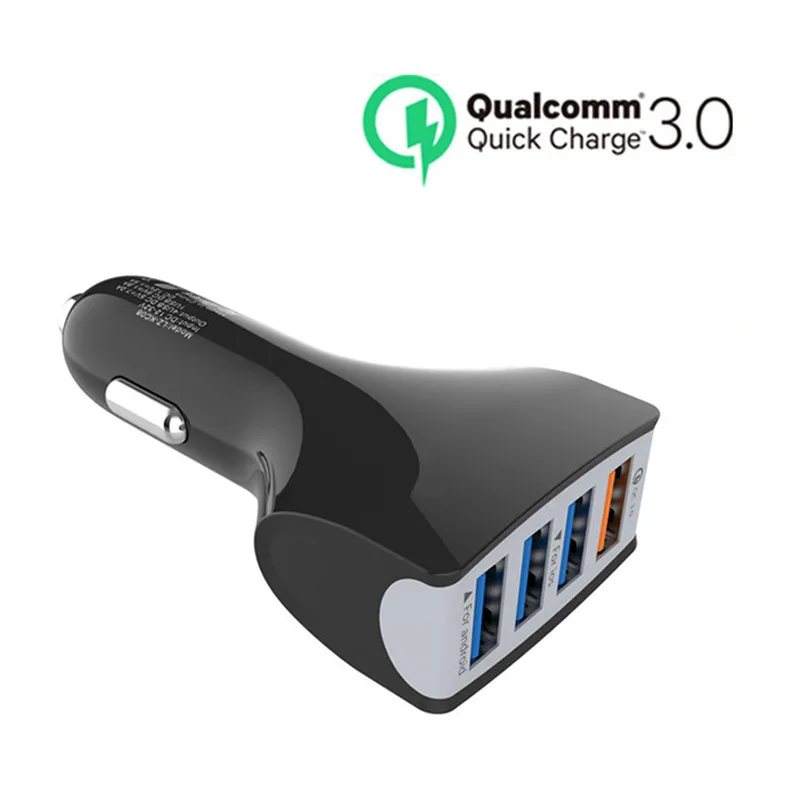 

Quick Charger 3.0 Car Charger Adapter 7A QC3.0 Turbo Fast Charging 4 USB Car Mobile Phone Charger for iPhone Xiaomi
