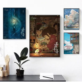 

Spirited Away movie Poster Canvas Painting Print Wall Art Home Decor No Frame