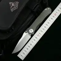 ケビン · ジョン · CR Umnumzaan 折りたたみナイフ m390 刃 titanium ハンドルキャンプ狩猟サバイバルポケットキッチン果物ナイフ EDC ツール